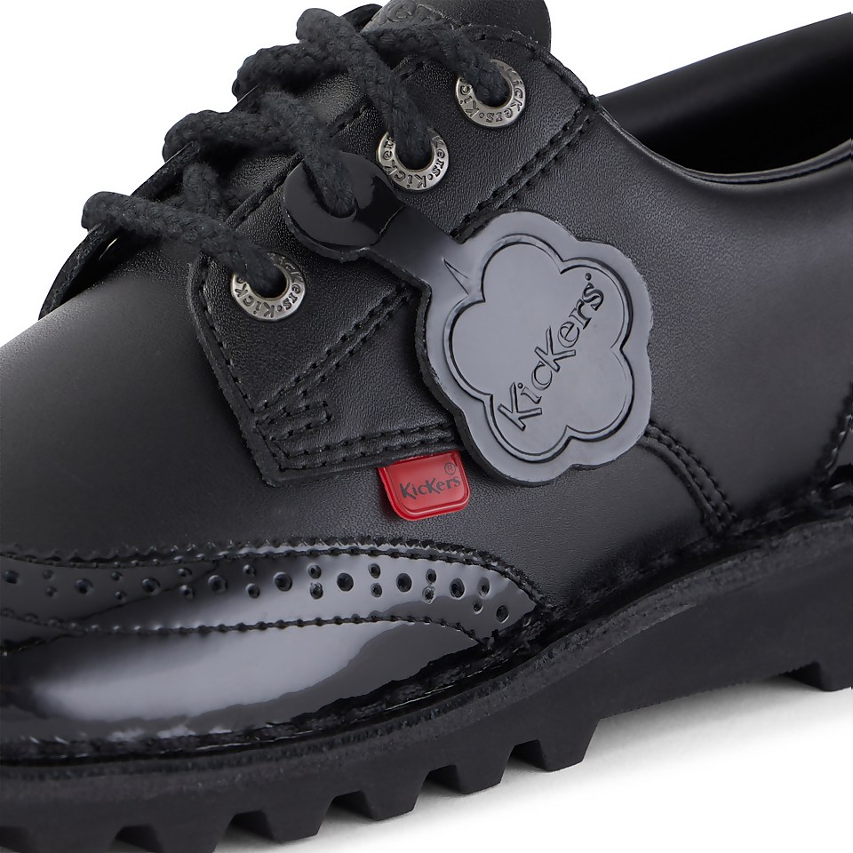 Adult Womens Kick Lo Brogue Leather Black