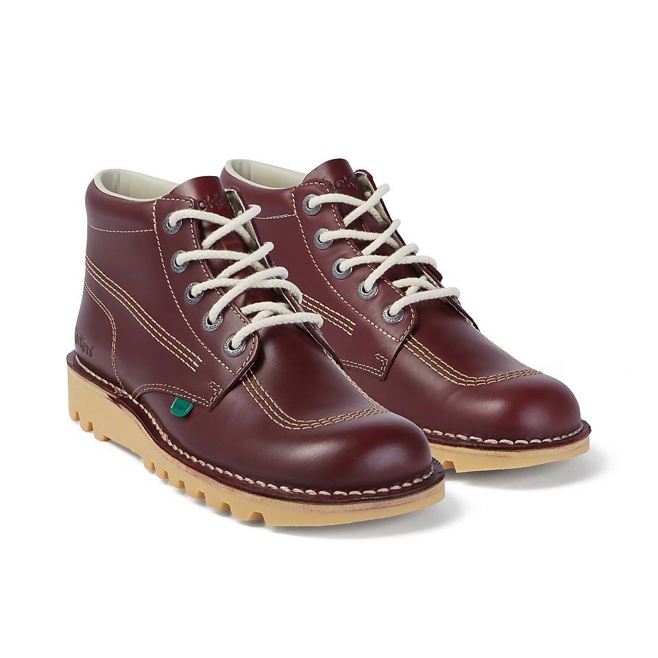 Adult Unisex Kick Hi Leather Dark Red