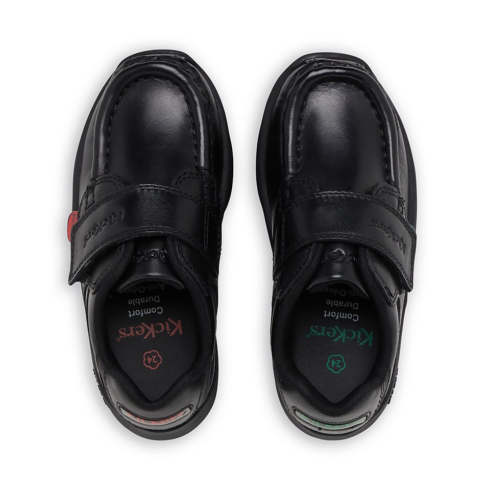Infant Boys Reasan Strap Leather Black
