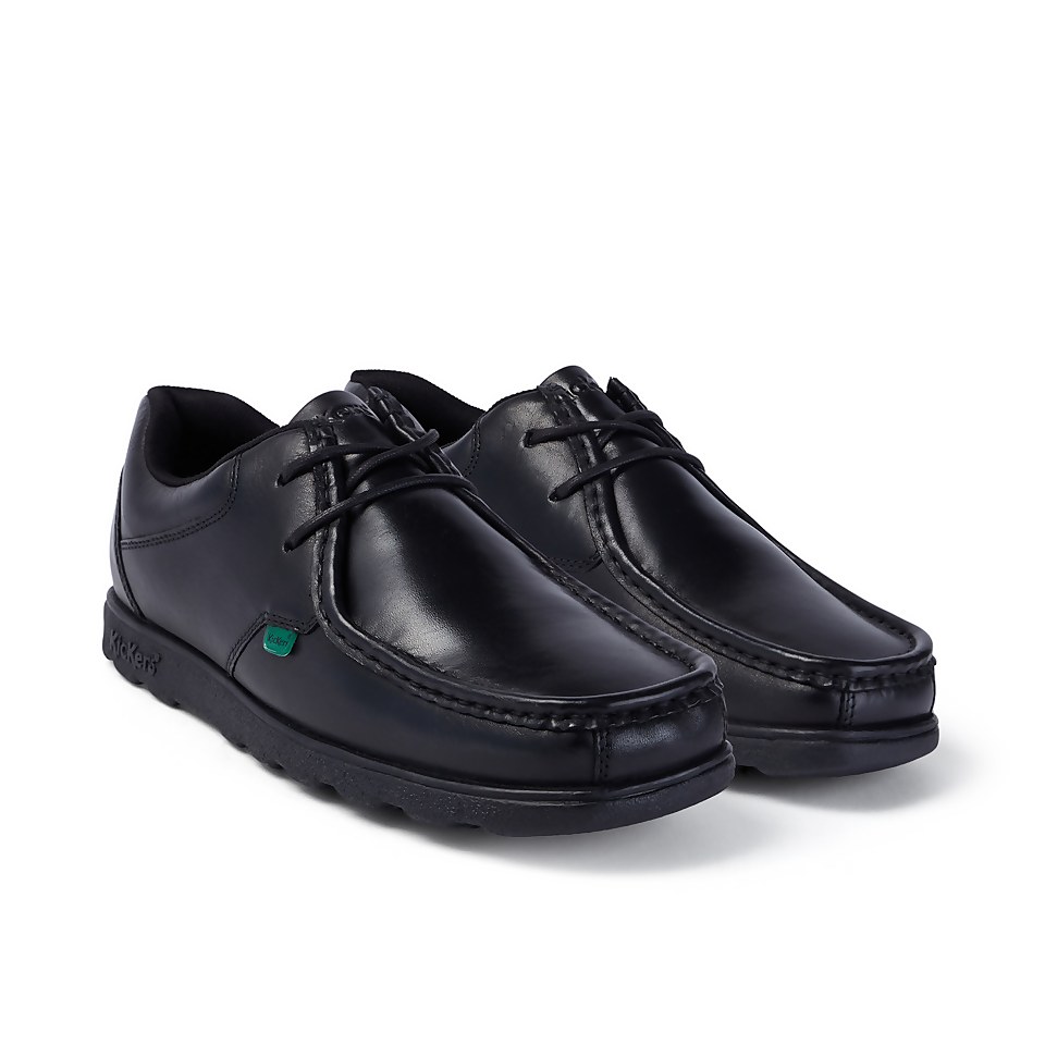 Adult Mens Fragma Lace Leather Black