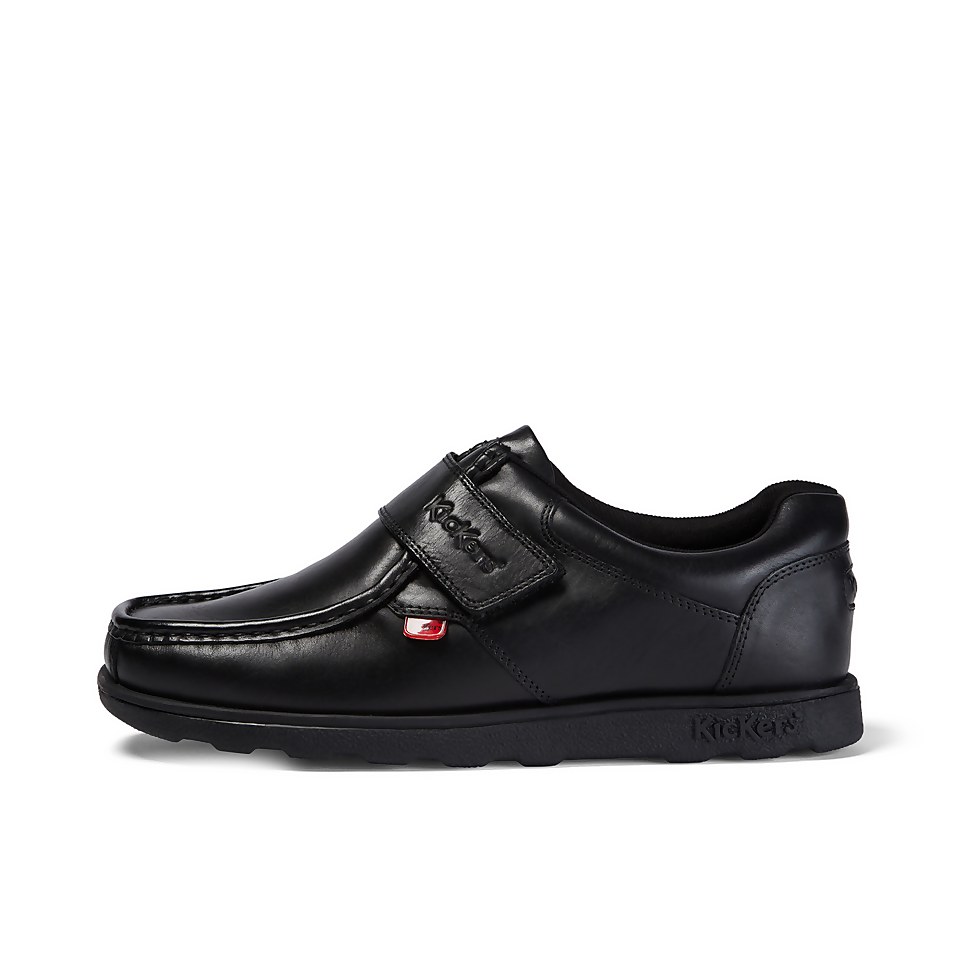 Adult Mens Fragma Strap Leather Black