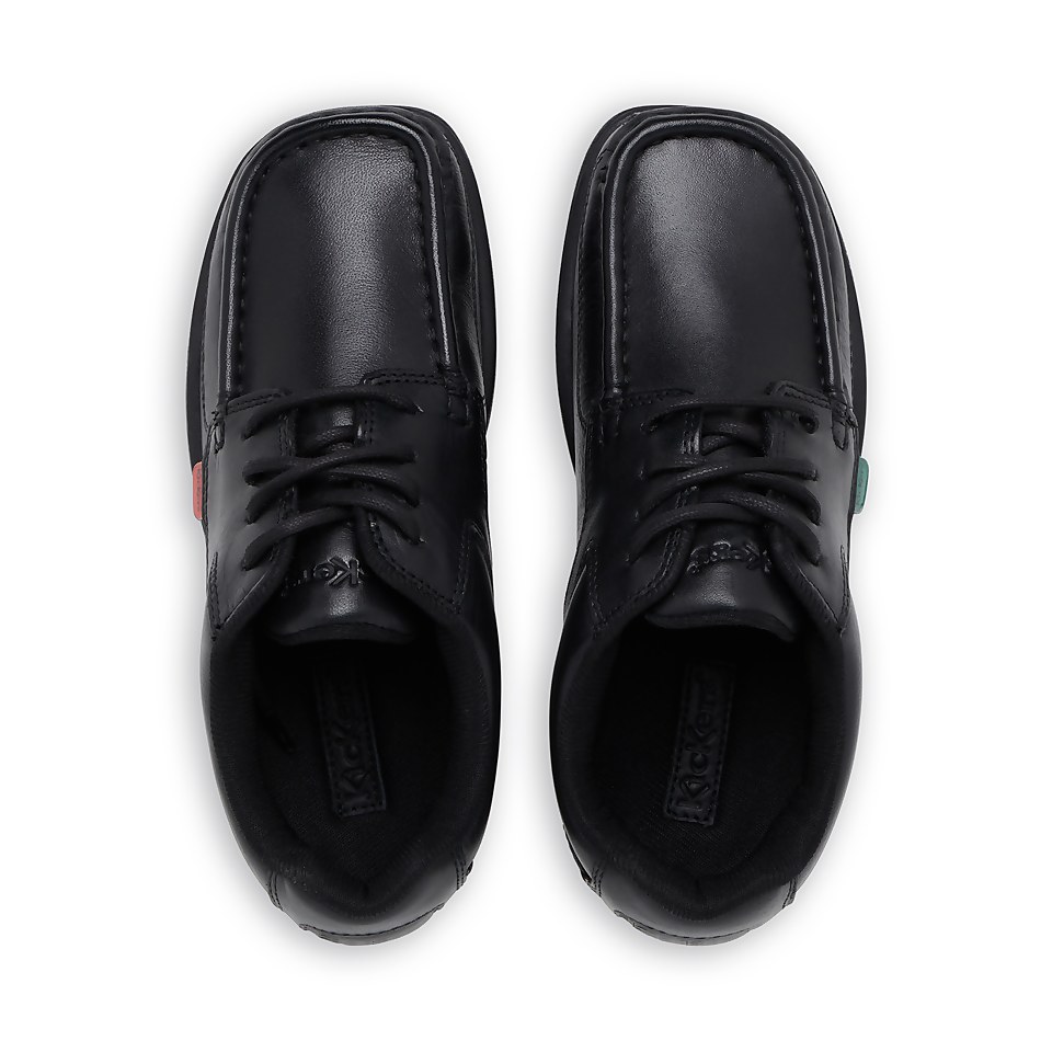 Junior Boys Fragma Lace Leather Black