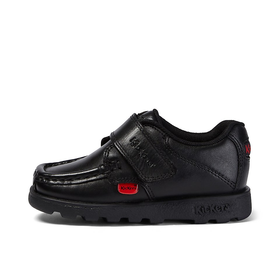 Infant Boys Fragma Strap Leather Black