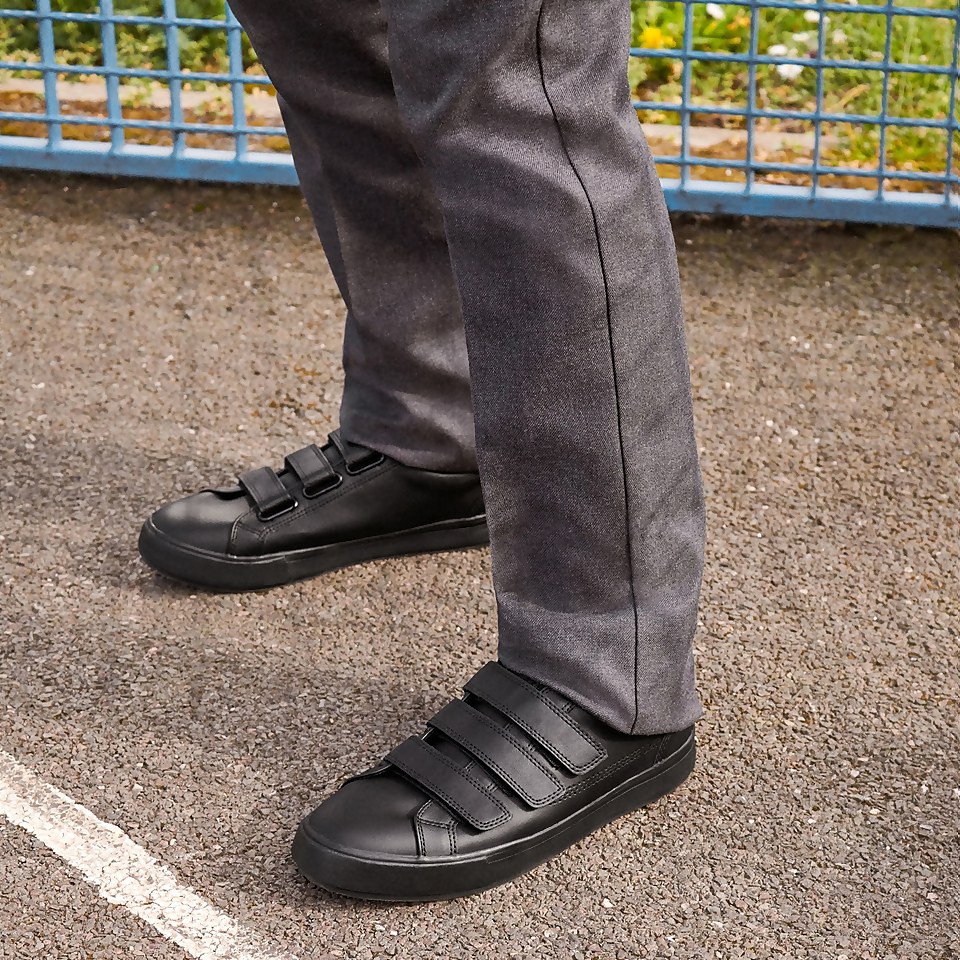 Adult Unisex Tovni Trip Leather Black