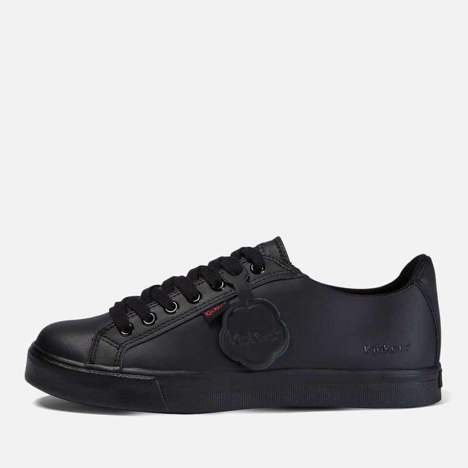 Kickers Youth Tovni Lacer Leather Shoes - Black