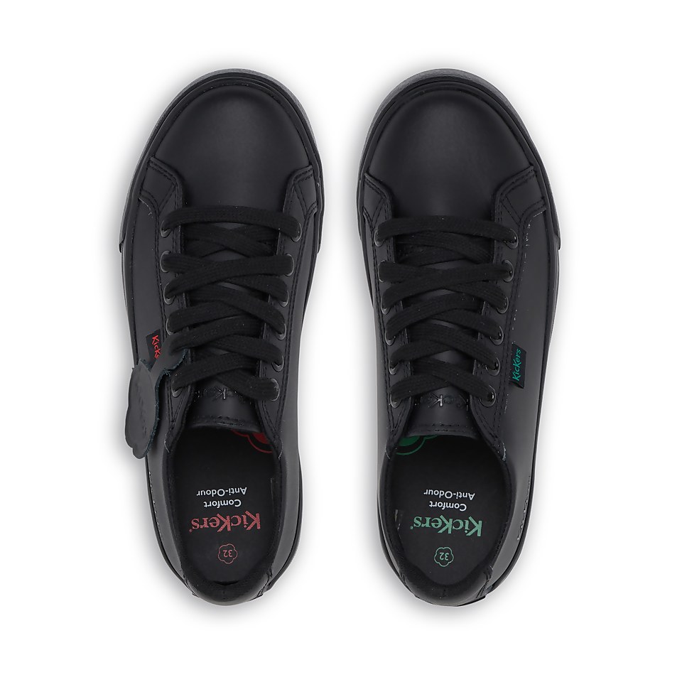 Junior Unisex Tovni Lacer Leather Black