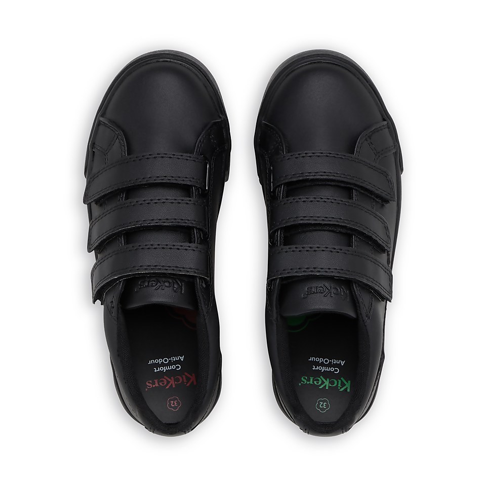 Junior Unisex Tovni Trip Leather Black