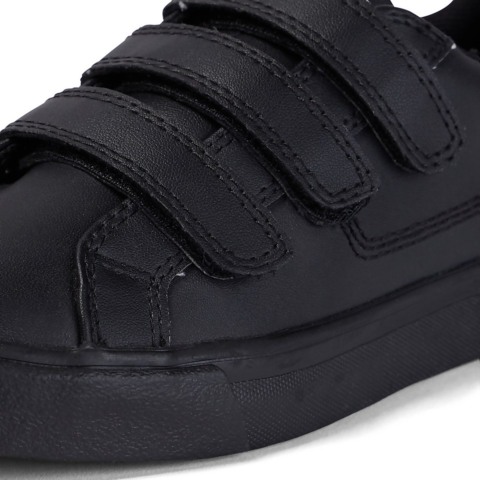 Junior Unisex Tovni Trip Leather Black