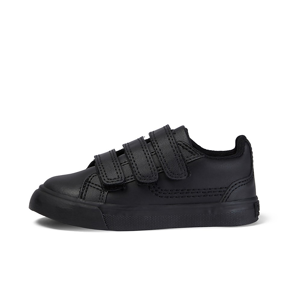 Infant Unisex Tovni Trip Leather Black