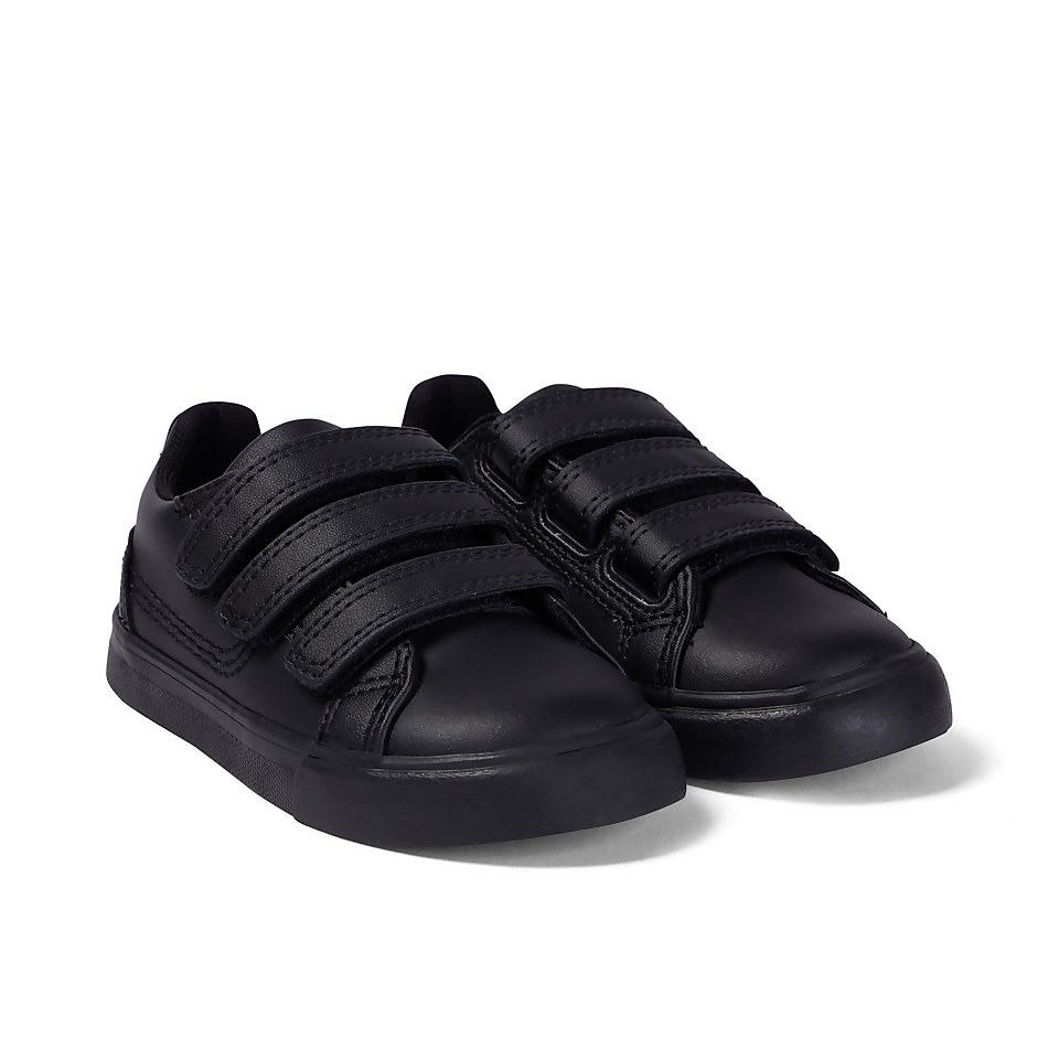 Infant Unisex Tovni Trip Leather Black