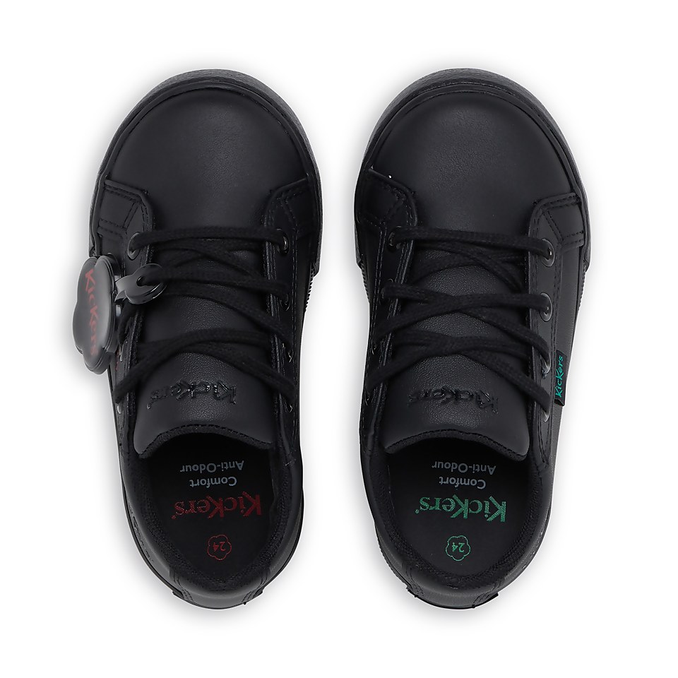 Infant Unisex Tovni Lacer Leather Black
