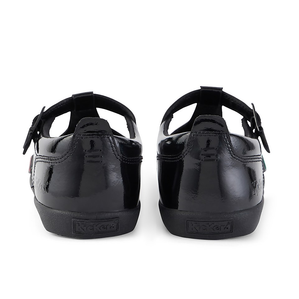 Adult Womens Kariko T-Bar Patent Leather Black