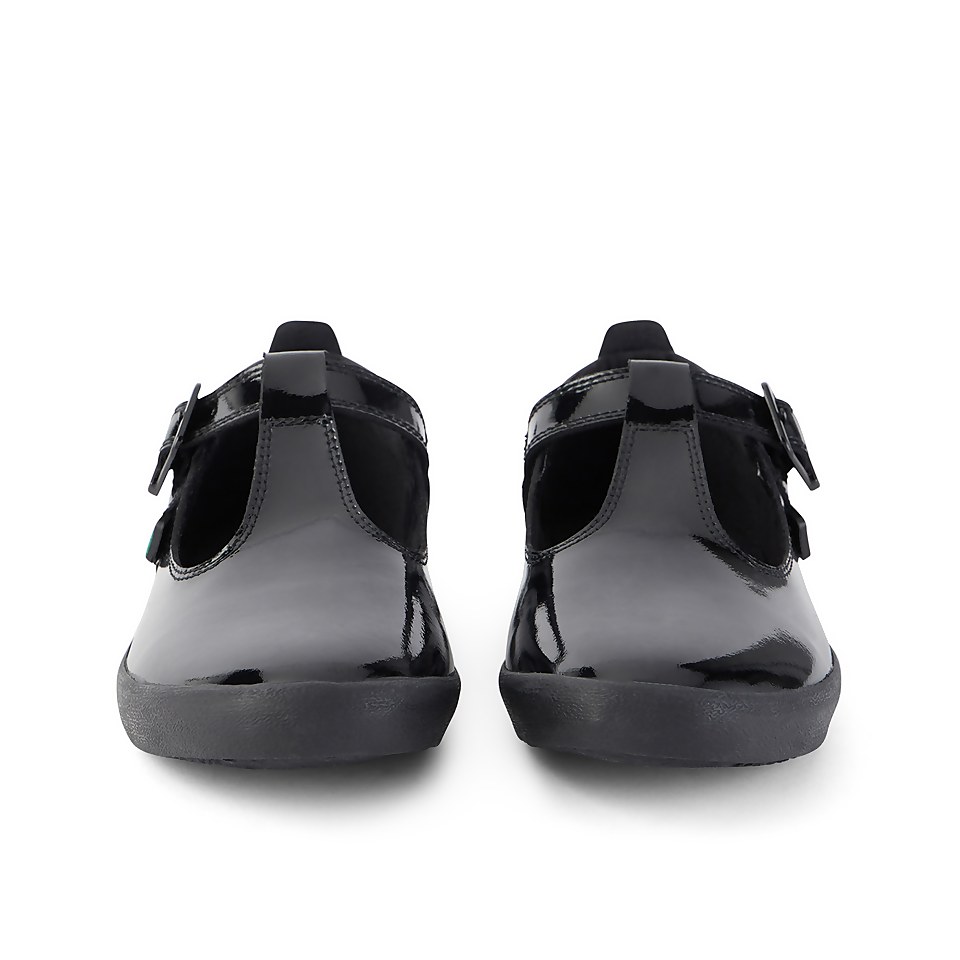 Adult Womens Kariko T-Bar Patent Leather Black