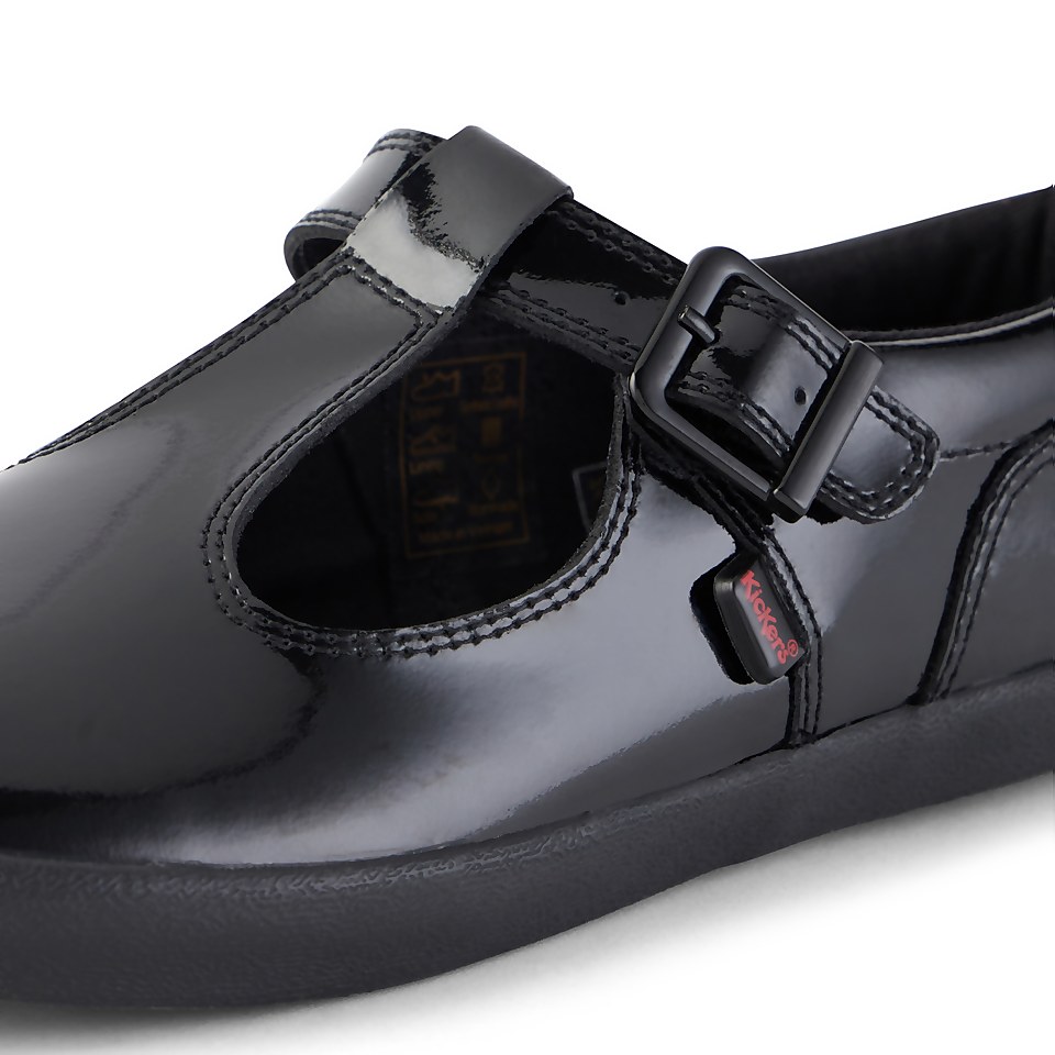 Adult Womens Kariko T-Bar Patent Leather Black