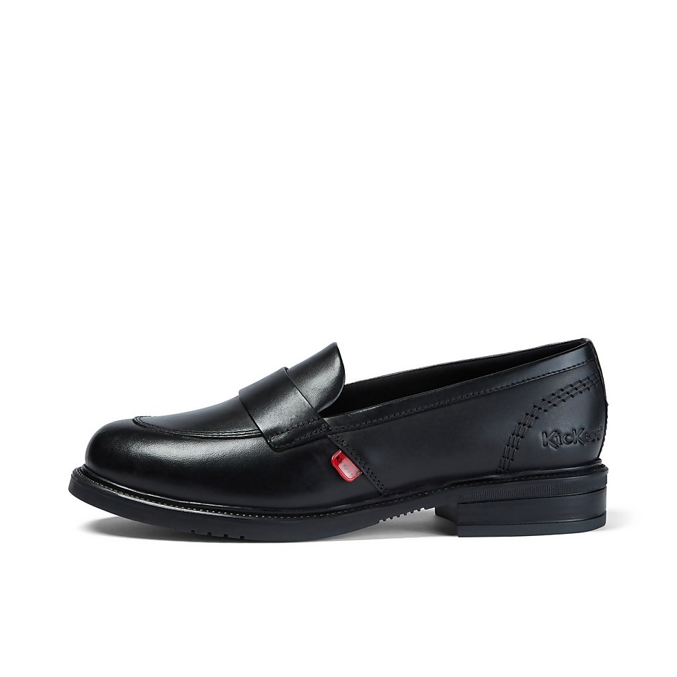Adult Womens Lach Slip Leather Black