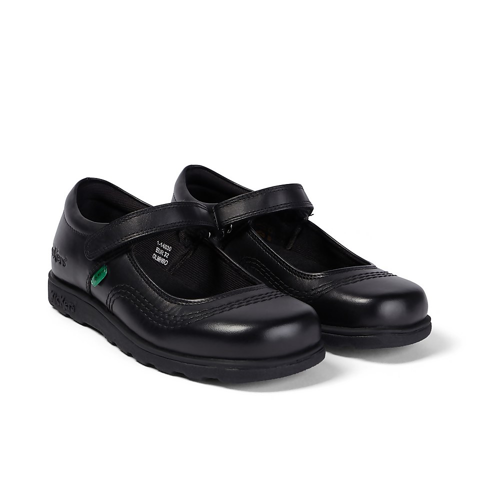 Junior Girls Fragma Pop Leather Black