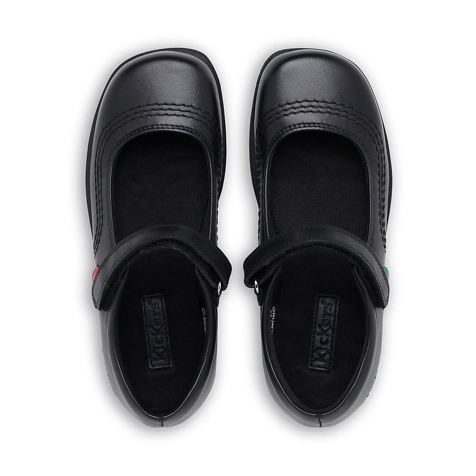 Junior Girls Fragma Pop Leather Black