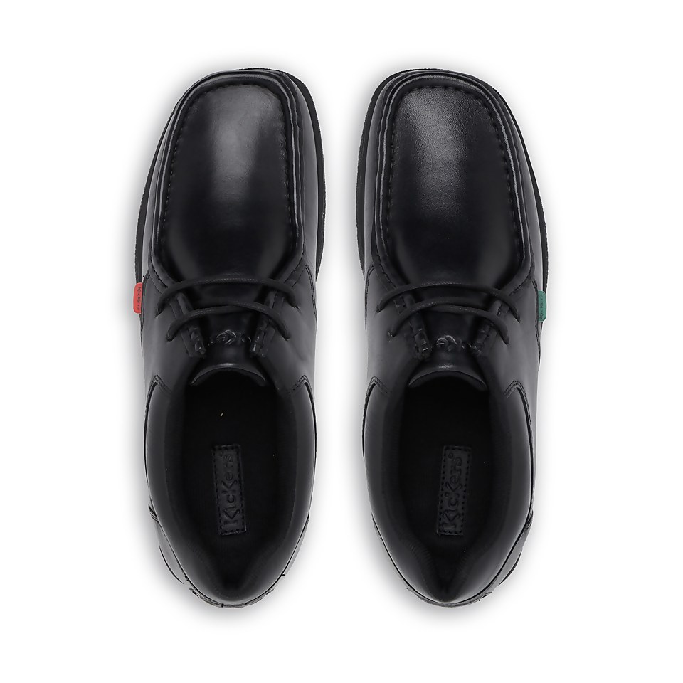 Youth Mens Fragma Lace Leather Black