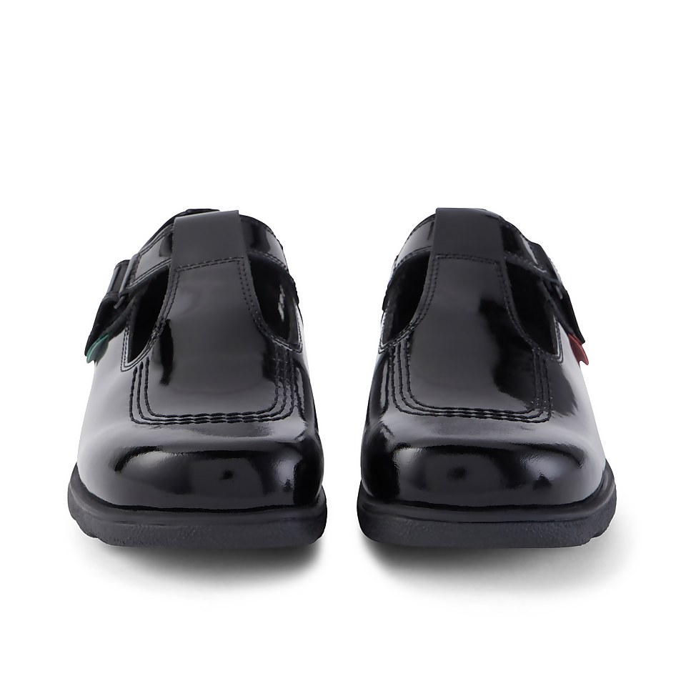 Youth Womens Fragma T-Bar Patent Leather Black