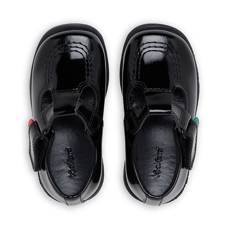 Infant Girls Fragma T-Bar Patent Leather Black
