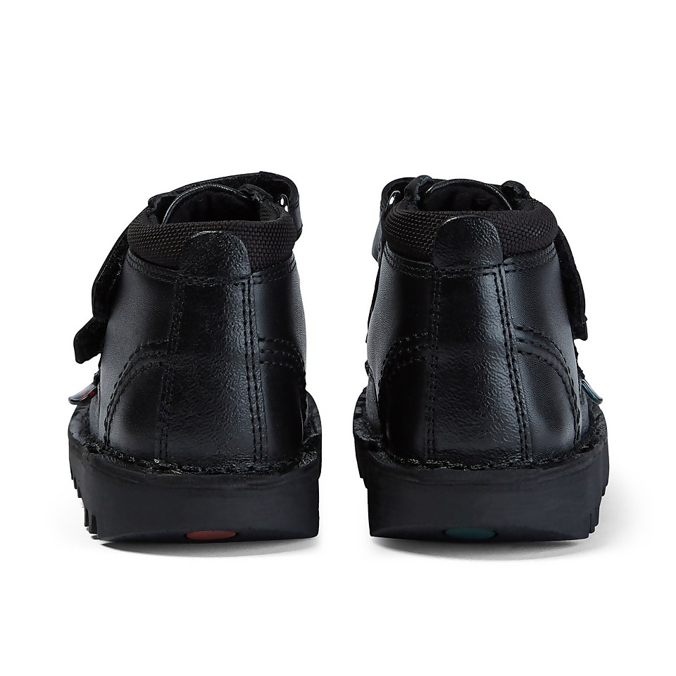 Kickers Infant Kick Scuff Hi Leather Boots - Black
