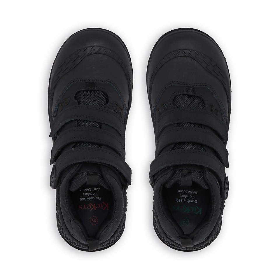 Junior Boys Trukka Mid Leather Black
