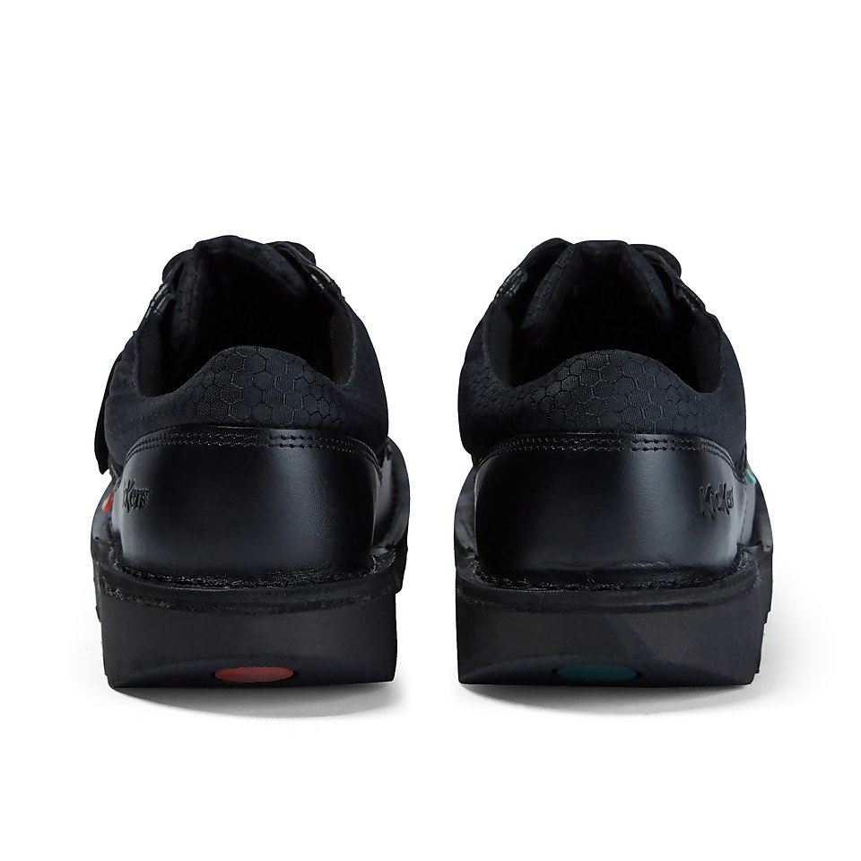 Youth Mens Kick Lo Flex Leather Black