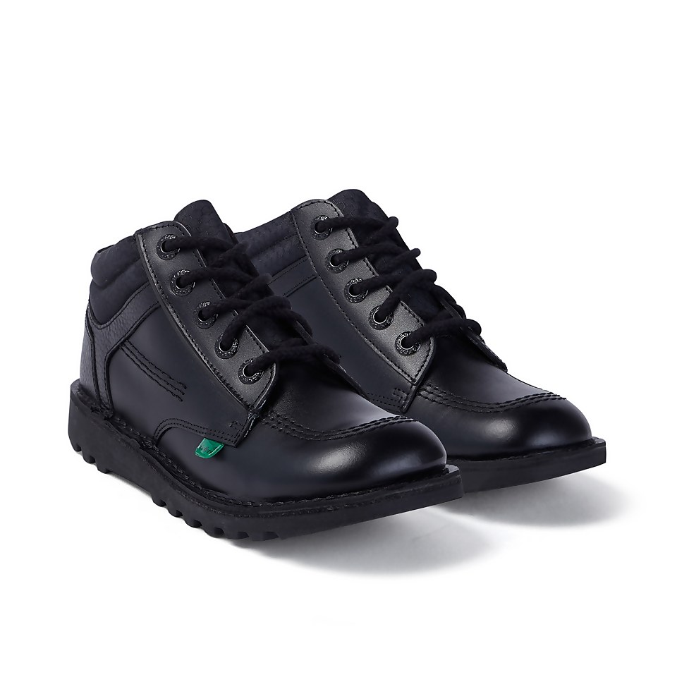 Youth Mens Kick Hi Flex Leather Black