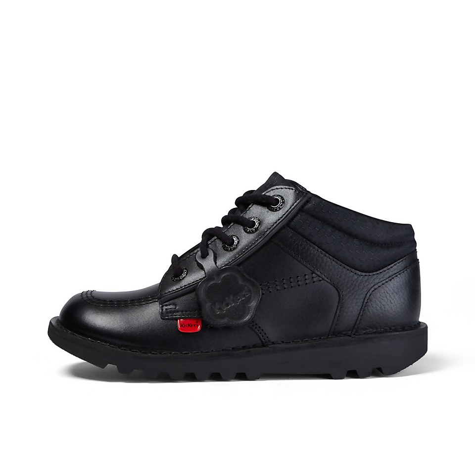 Youth Mens Kick Hi Flex Leather Black