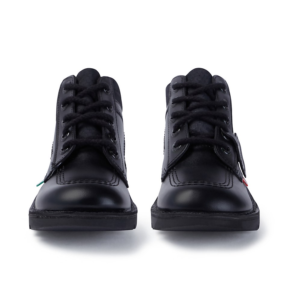 Youth Mens Kick Hi Flex Leather Black