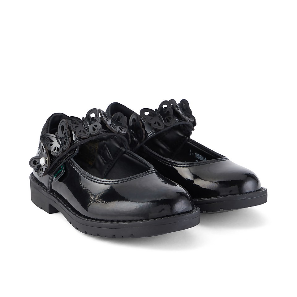 Infant Girls Lachly Butterfly Mj Patent Leather Black