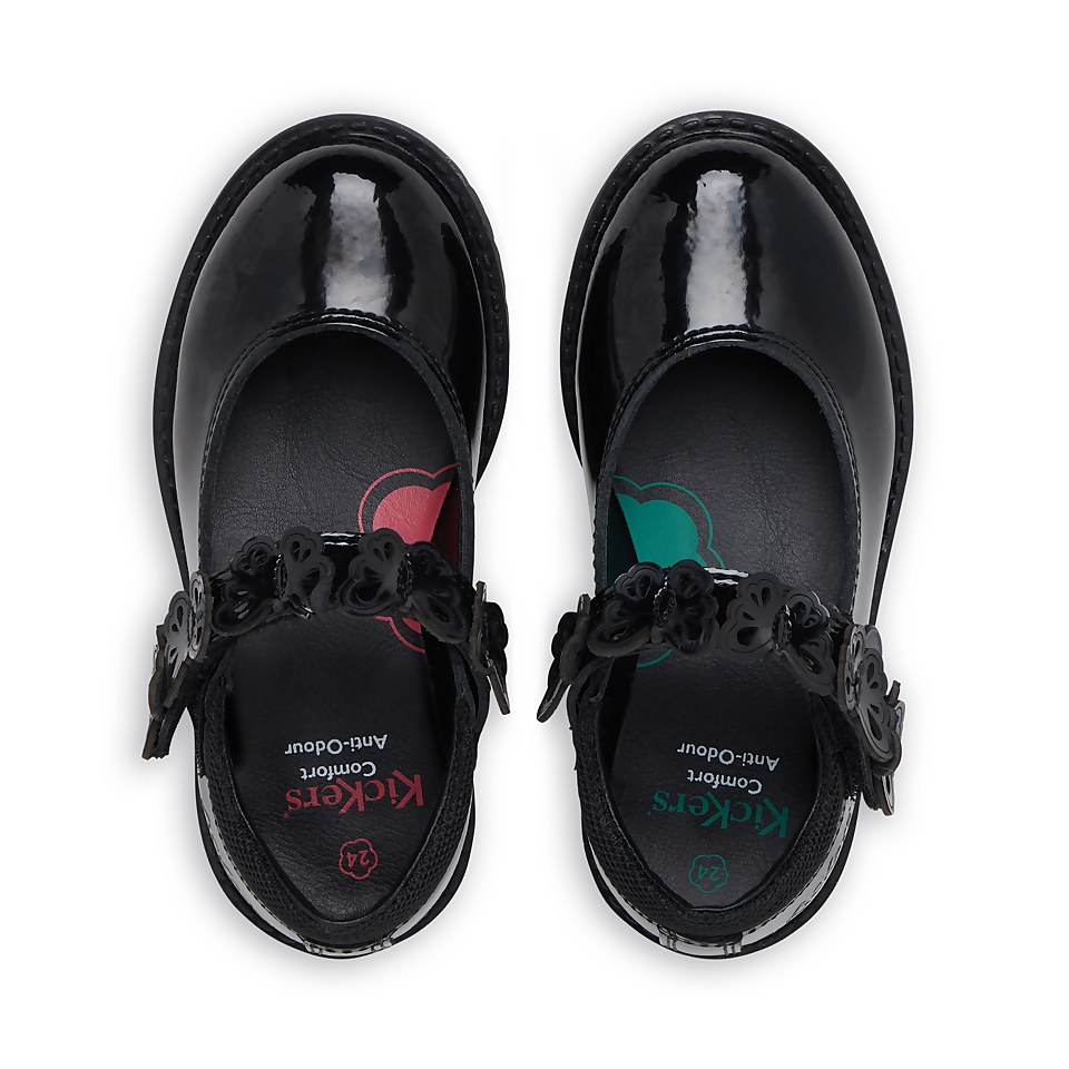 Infant Girls Lachly Butterfly Mj Patent Leather Black