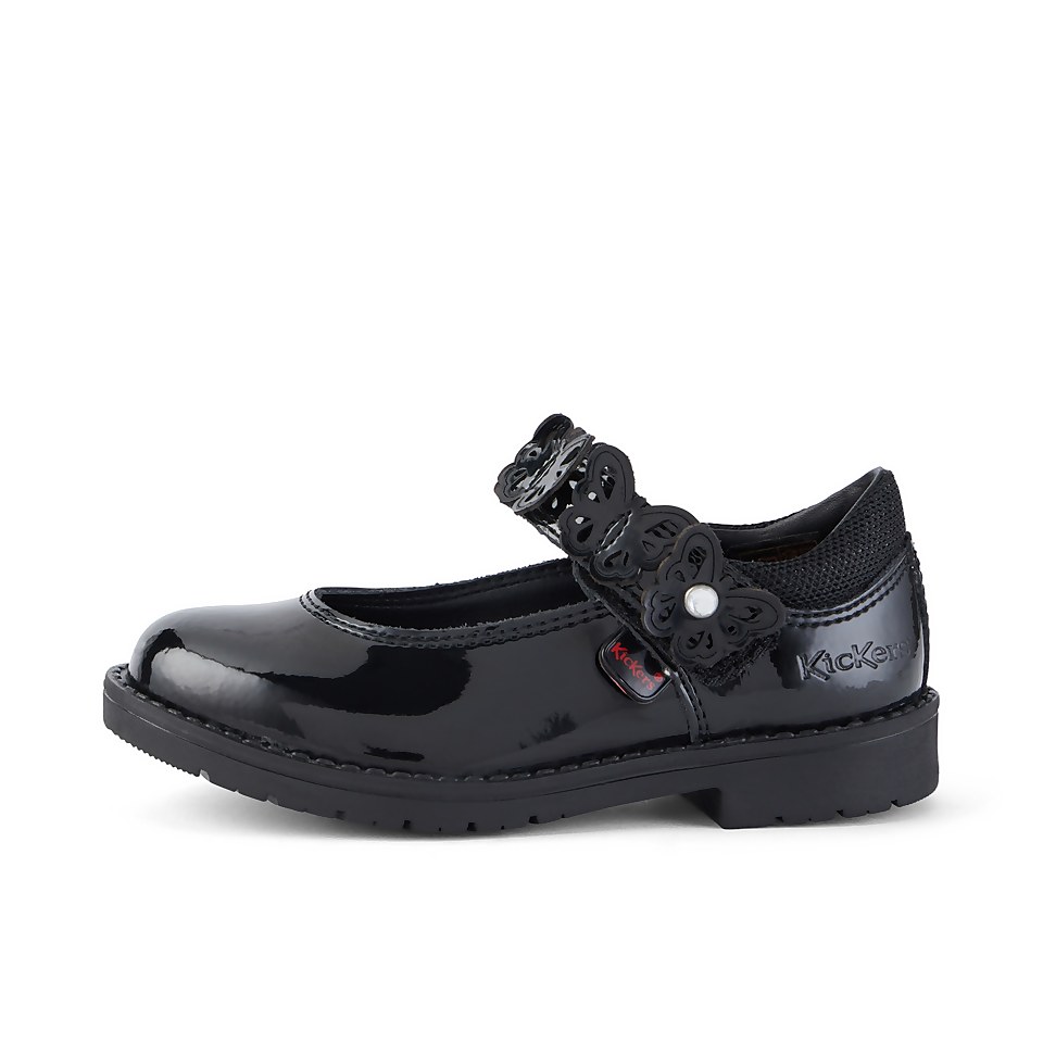 Infant Girls Lachly Butterfly Mj Patent Leather Black