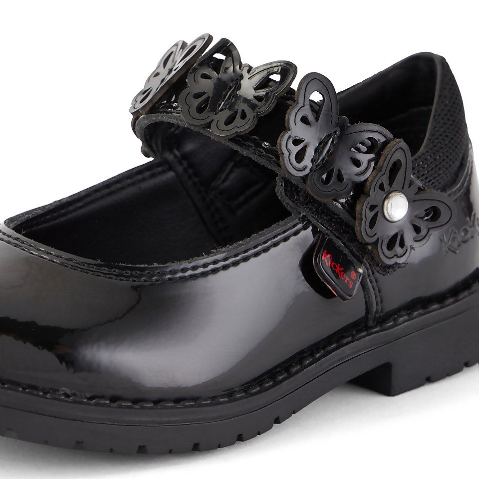 Infant Girls Lachly Butterfly Mj Patent Leather Black