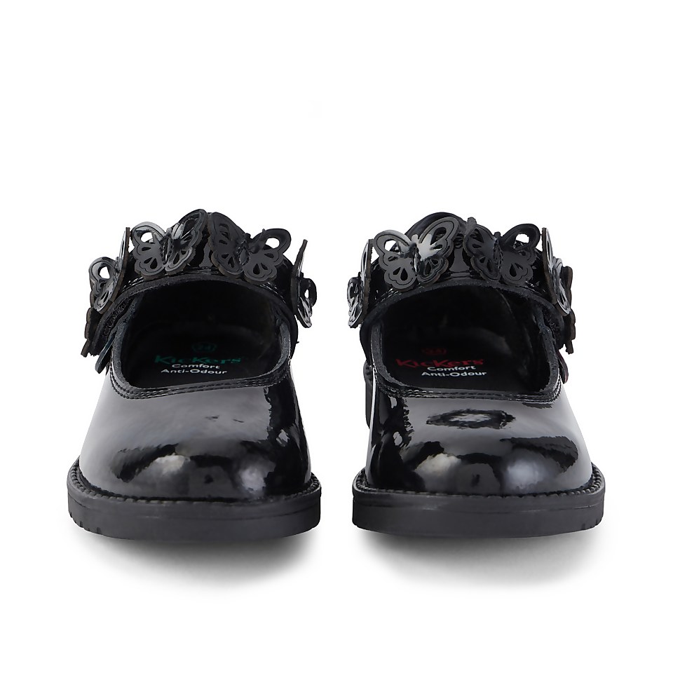 Infant Girls Lachly Butterfly Mj Patent Leather Black
