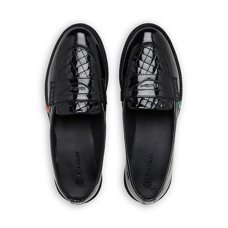 Adult Women Lachly Quilt Loafer Patent Leather Black