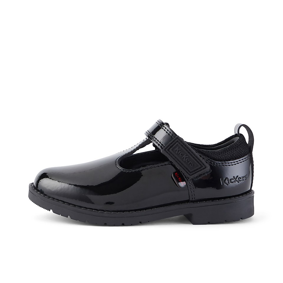 Infant Girls Lachly T Bar Patent Leather Black
