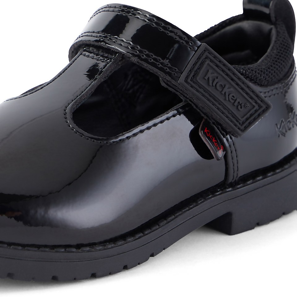 Infant Girls Lachly T Bar Patent Leather Black