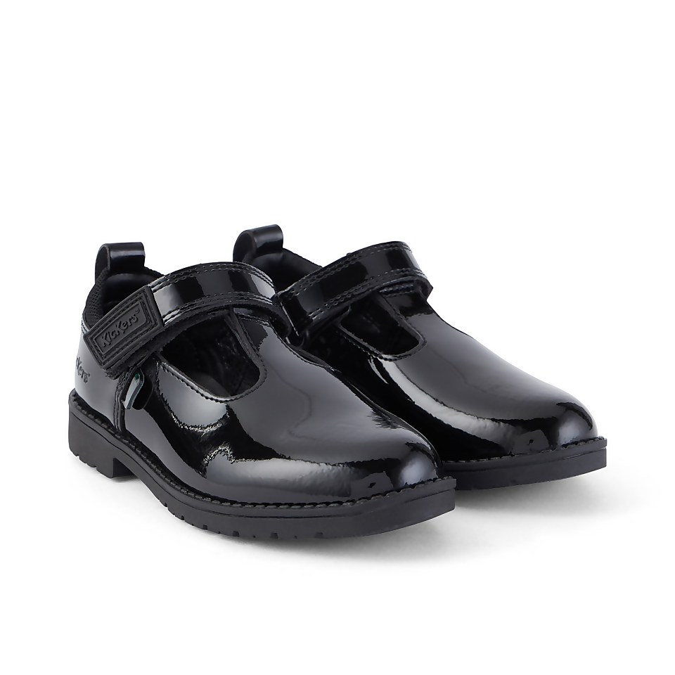 Infant Girls Lachly T Bar Patent Leather Black