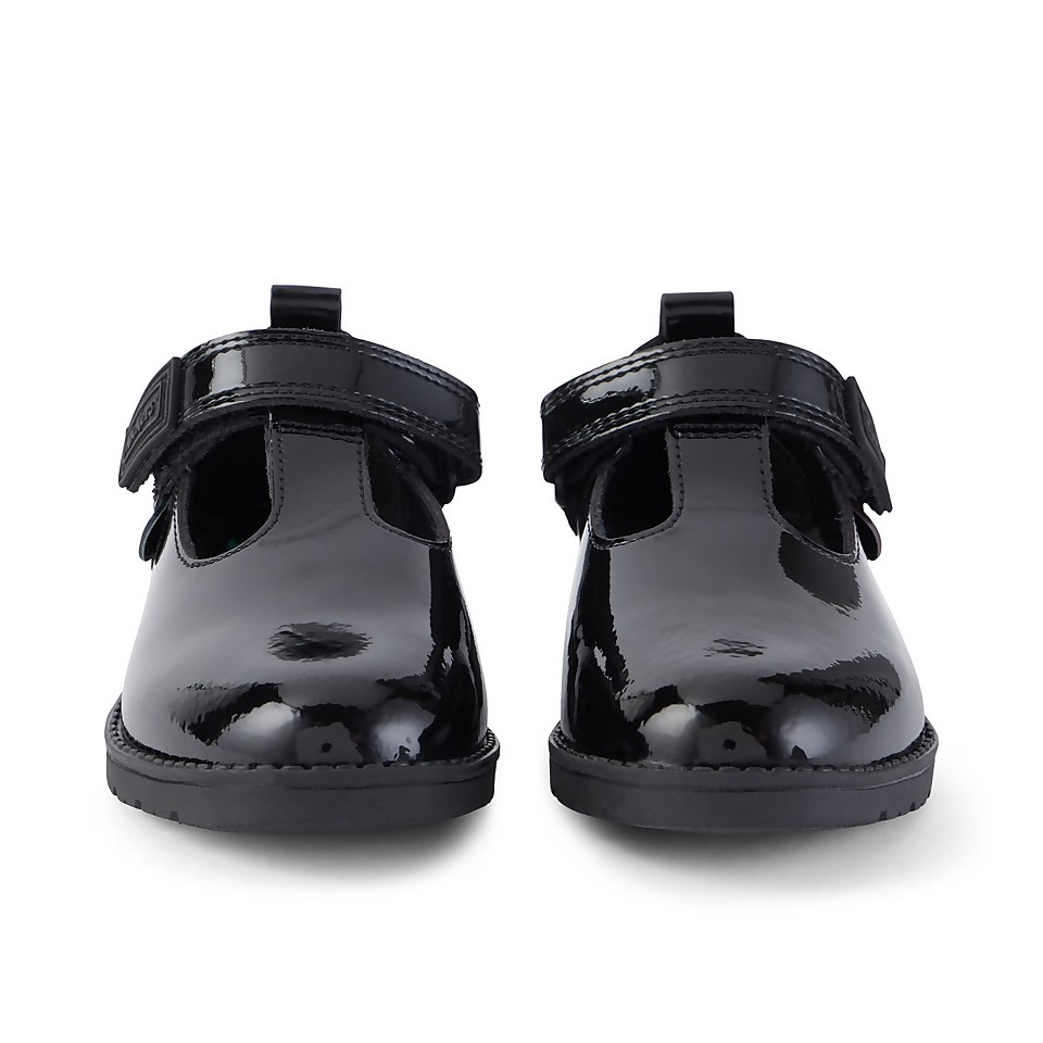 Infant Girls Lachly T Bar Patent Leather Black