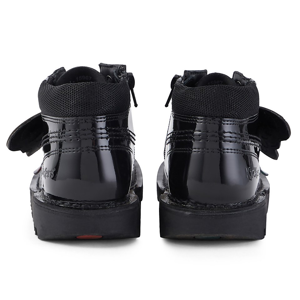 Junior Girls Kick Hi Faeries Patent Leather Black