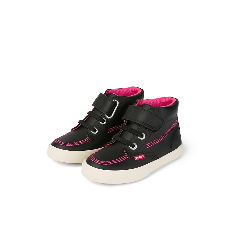 Infant Girls Kacey Hi Leather Black