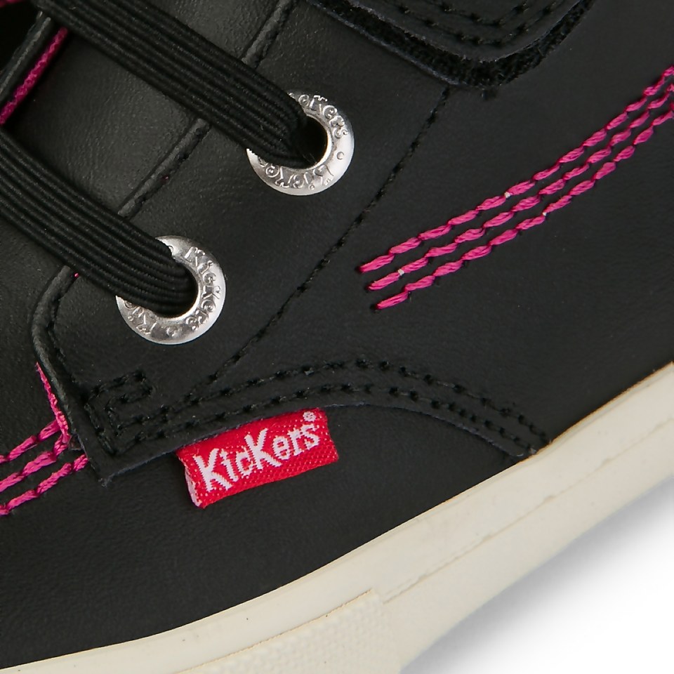 Infant Girls Kacey Hi Leather Black