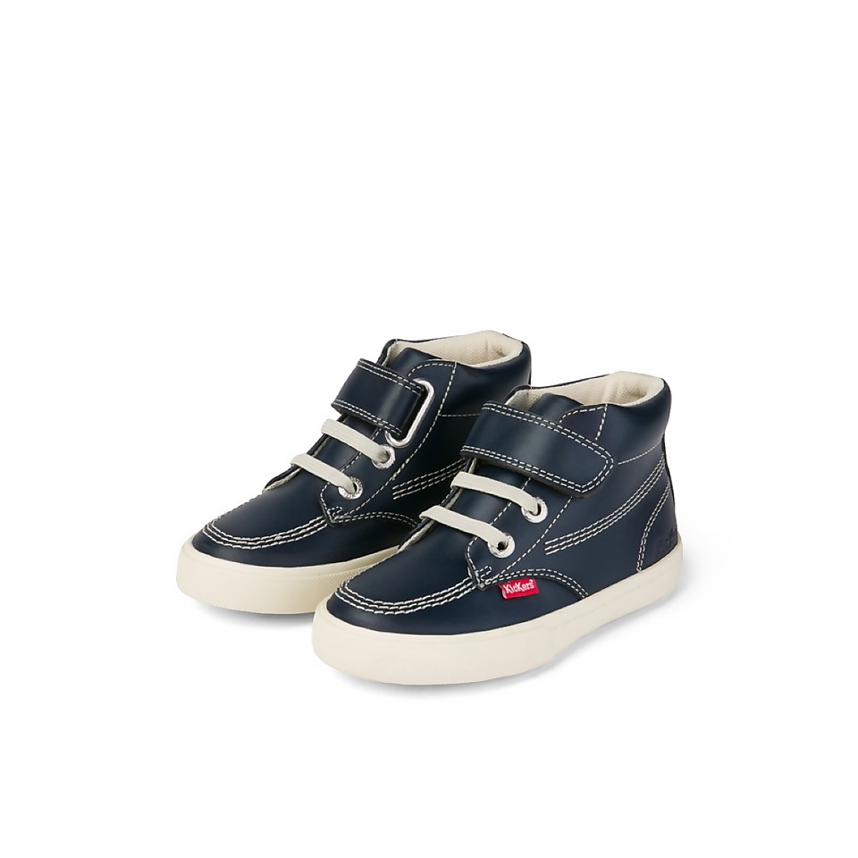 Infant Boys Kacey Hi Leather Navy
