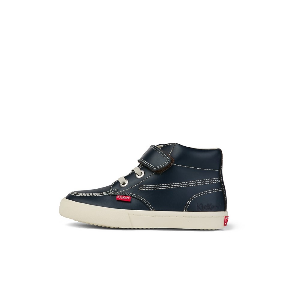 Infant Boys Kacey Hi Leather Navy