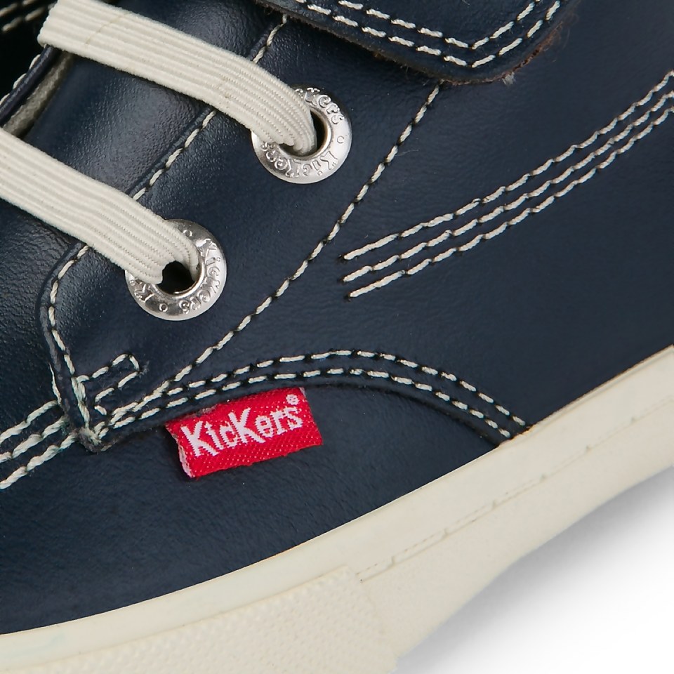 Infant Boys Kacey Hi Leather Navy