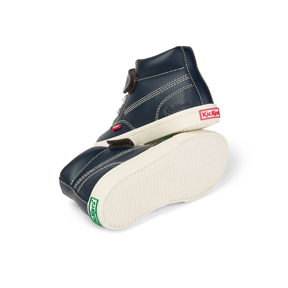 Infant Boys Kacey Hi Leather Navy