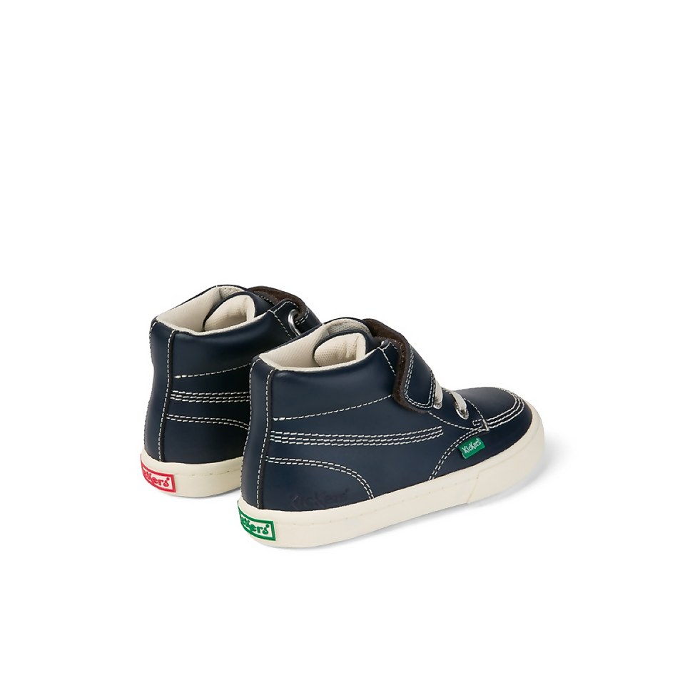 Infant Boys Kacey Hi Leather Navy