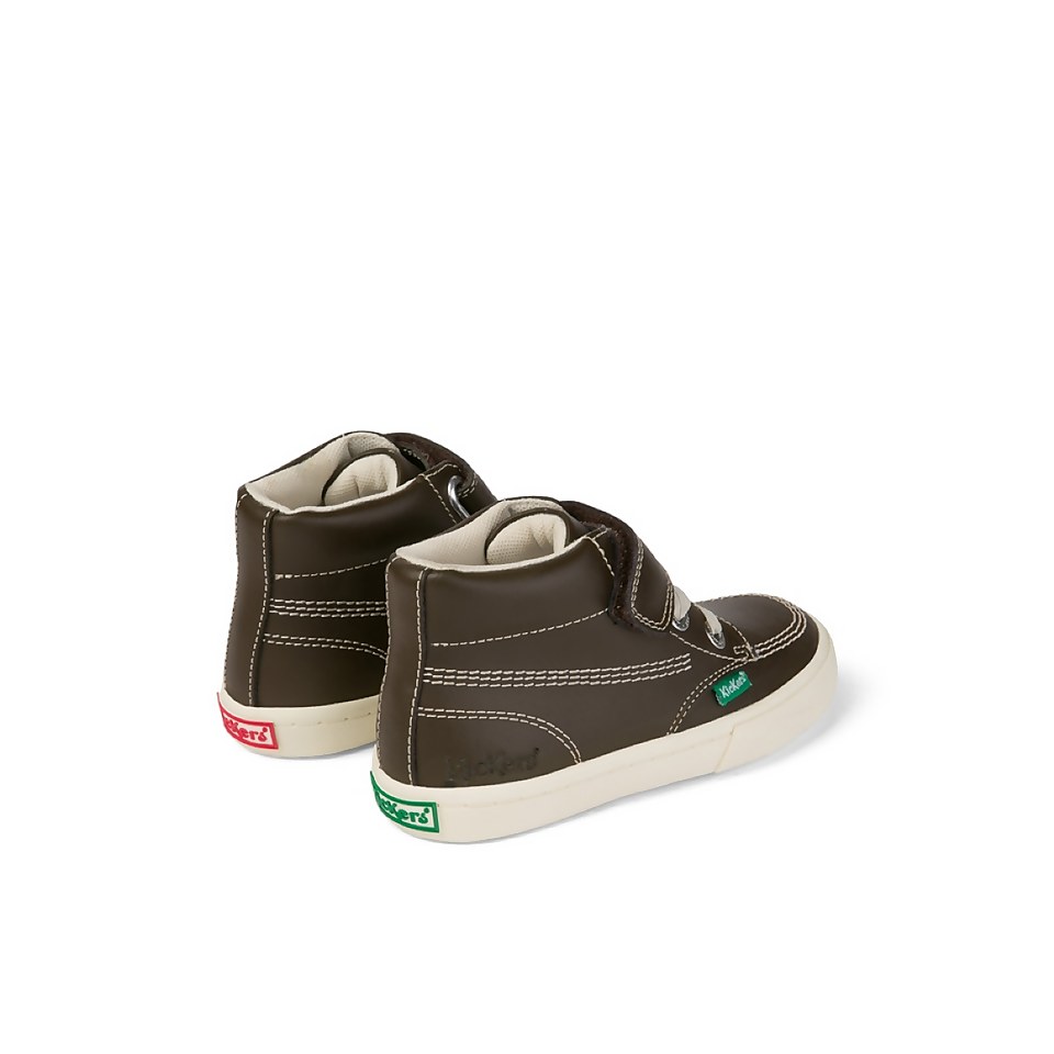 Infant Boys Kacey Hi Leather Brown