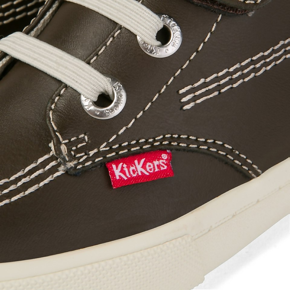 Infant Boys Kacey Hi Leather Brown